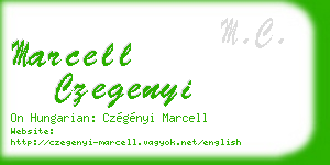 marcell czegenyi business card