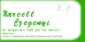 marcell czegenyi business card